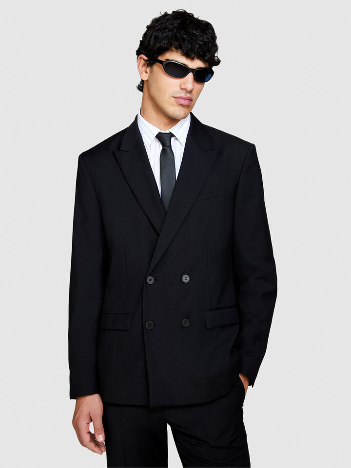 Jacquard tie - null - Black | Sisley image number 2